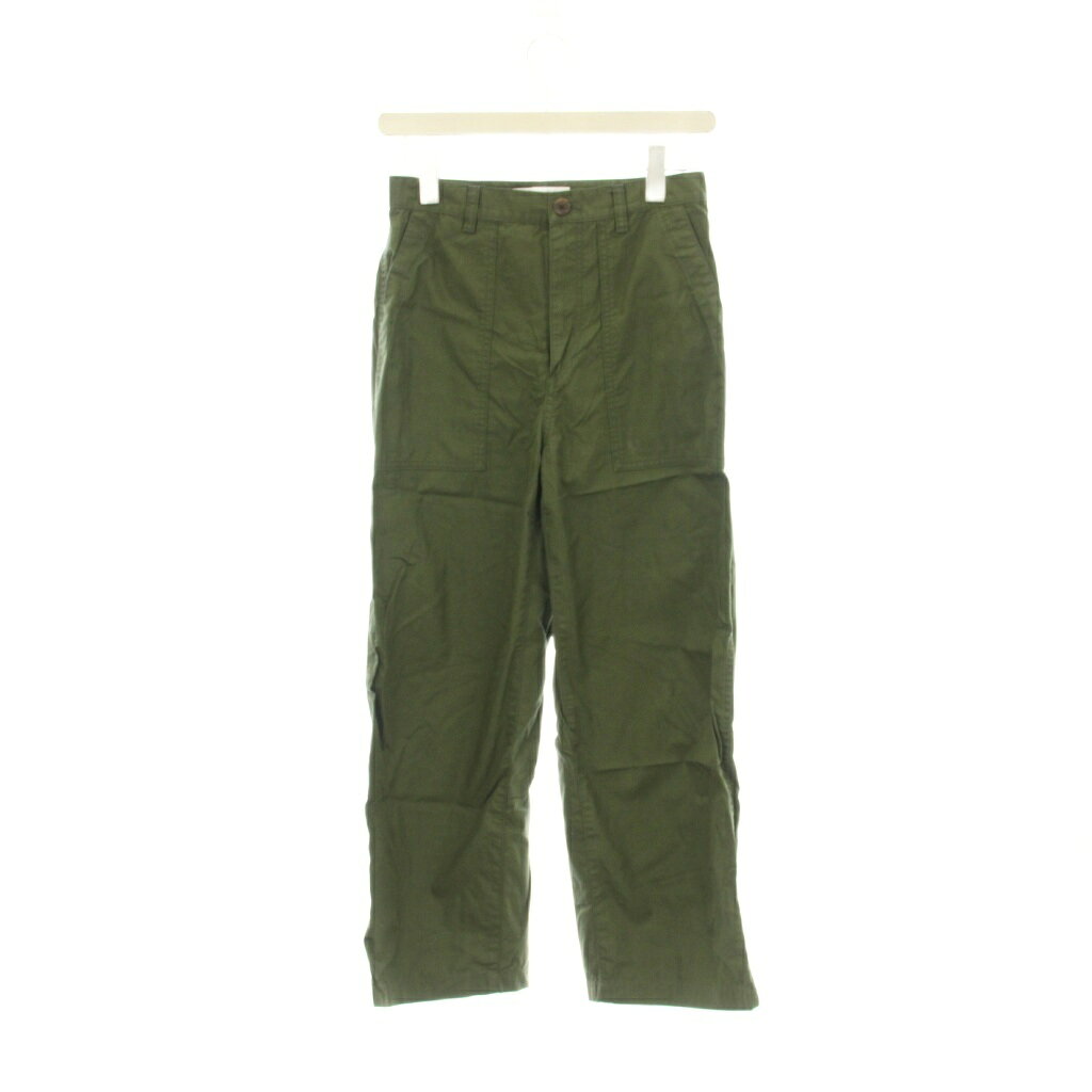 【中古】ユニクロ UNIQLO ズボン M 緑 グリーン 無地 長ズボン カーゴポケット /LP ■GY58 レディース 【ベクトル 古着】 260109