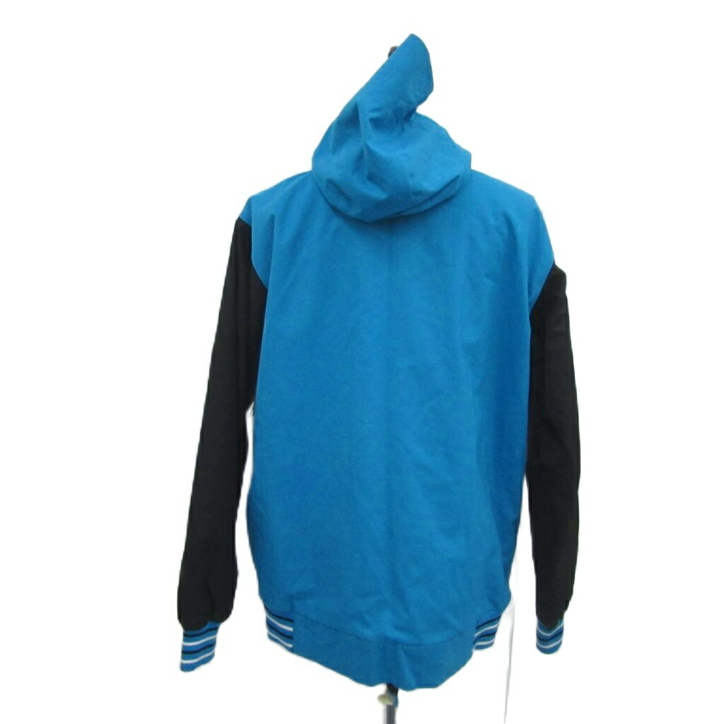 【中古】ディーシーシューズ DC SHOES スノーボードウェア ジャケット L 水色 ライトブルー フード付き ロゴプリント ミドル丈 /YS35 ■GY61 メンズ 【ベクトル 古着】 260121 2