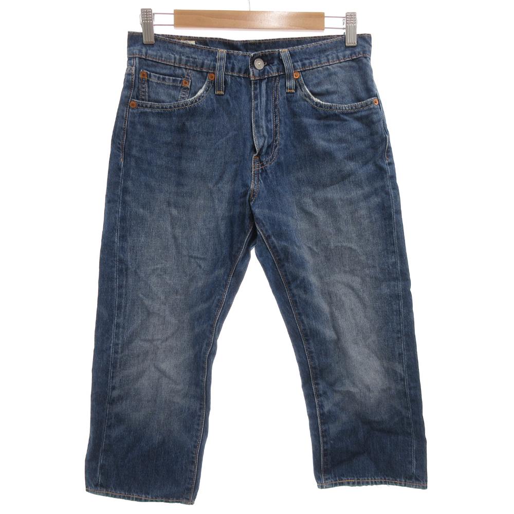 Other - 【中古】リーバイス Levi's 505 クロップドデニムパンツ ジーンズ ジップフライ ストレッチ W28 インディゴブルー /GV ■GY61 レディース 【ベクトル 古着】 260131