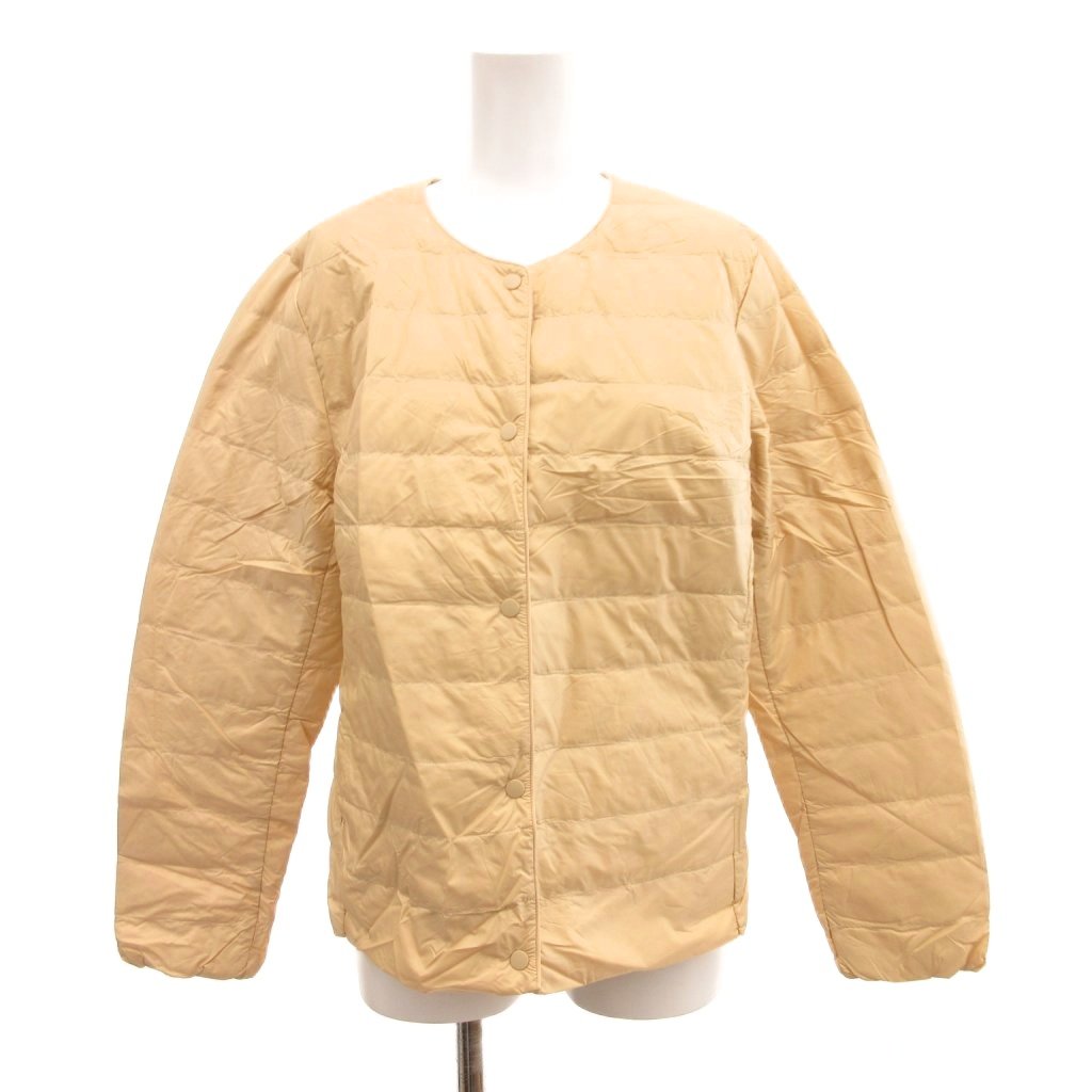 【中古】ユニクロ UNIQLO ウルトラライトダウンコンパクトジャケット ブルゾン インナー L ベージュ 211-44050 /JS ■GY61 レディース 【ベクトル 古着】 260202