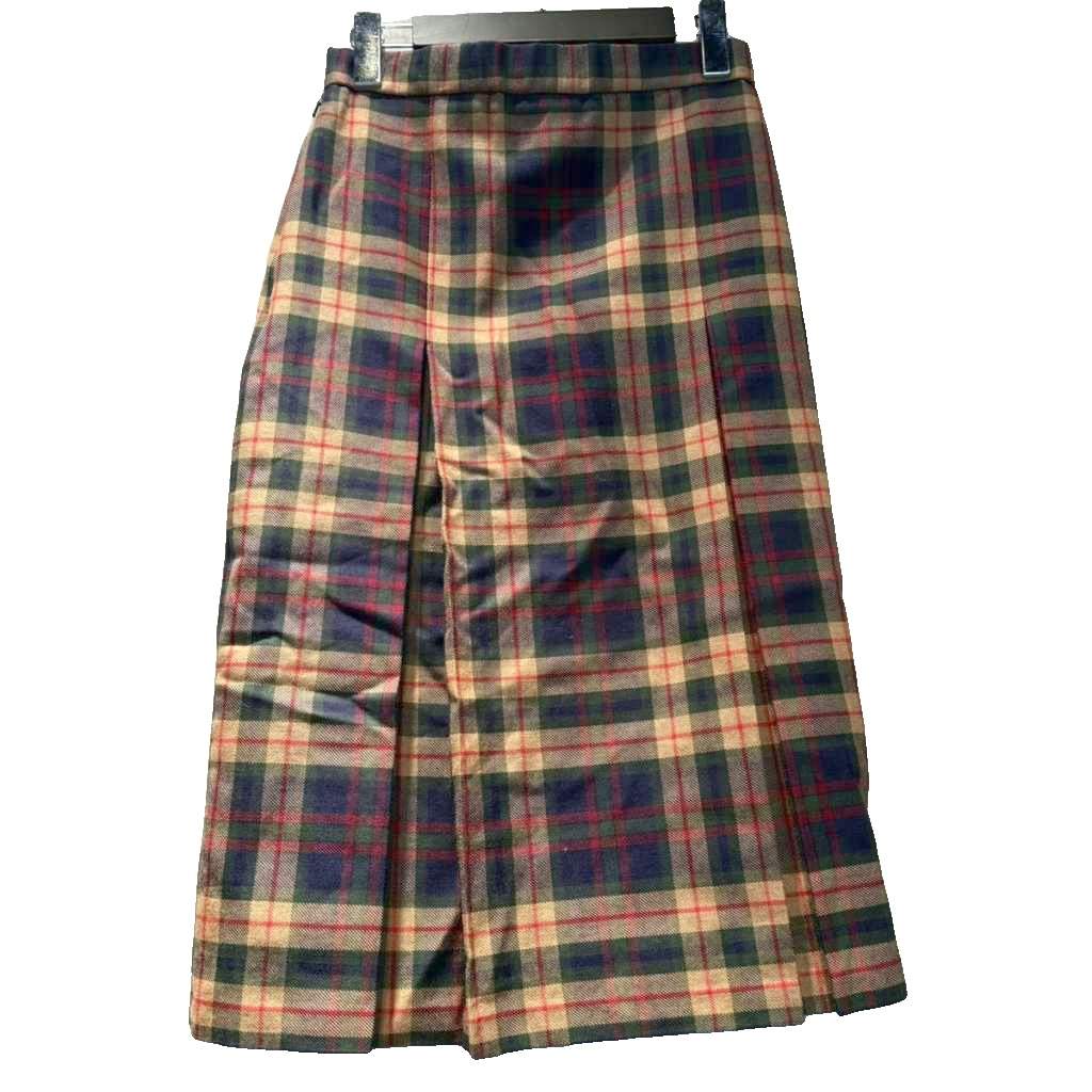 【中古】ケリーホープ KERRYHOPE スカート チェック ひざ丈 M 茶 ブラウン ■GY61 【ベクトル 古着】 260117