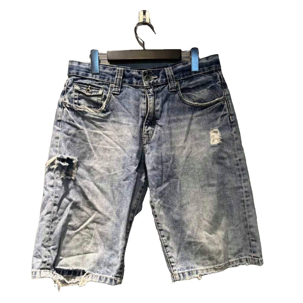 【中古】T&Cサーフ・デザインズ T&C Surf Designs デニム ジーンズ ハーフ ダメージ加工 79 青 ブルー ■GY61 レディース 【ベクトル 古着】 260131