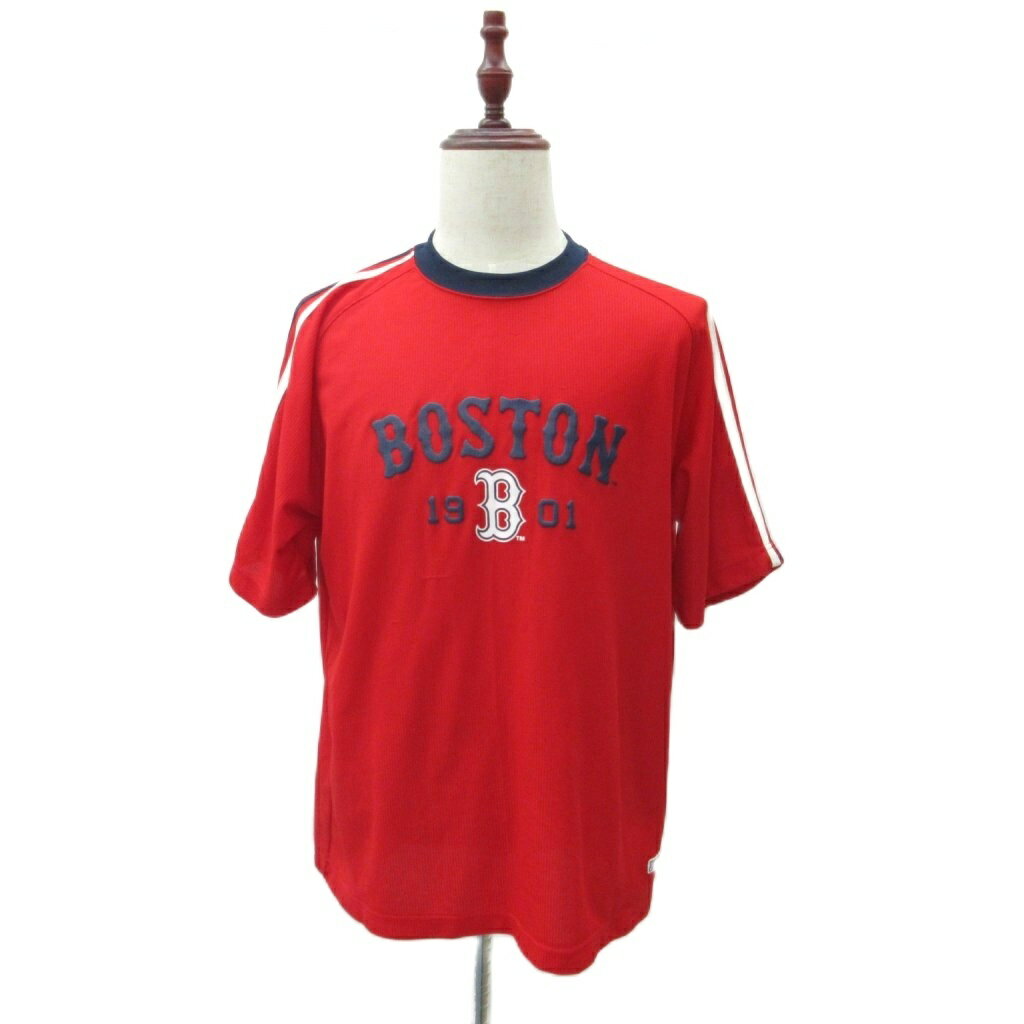 【中古】MLB ボストンレッドソックス カットソー LL 赤 レッド 半袖 クルーネック ロゴプリント 21031YU /SM11 ■GY58 メンズ 【ベクトル 古着】 260202表記サイズLL実寸サイズ身幅：56cm　着丈：73cm　ゆき丈：54cm　　素材ポリエステル色赤仕様若干薄手状態全体的に数か所引っ掻き傷があります。 その他に目立ったダメージはなく、問題なくご使用いただける商品です。 ※あくまでも中古品ですので掲載写真や記載内容をご確認いただき、ご理解の上ご購入ください。備考株式会社カイタックファミリー 品番:21031YU商品のお問い合わせの回答を休止しております。＊各商品ページの商品詳細等をご確認の上ご購入ください。【中古】MLB ボストンレッドソックス カットソー LL 赤 レッド 半袖 クルーネック ロゴプリント 21031YU /SM11 ■GY58 メンズ 【ベクトル 古着】 260202状態ランク　”AB”詳細については、下記および「状態ランクについて」ページをご覧ください。未使用・新品の商品ほぼ新品同様の商品使用感が少なく、かなり状態の良い商品使用感はあるが、傷や汚れの少ない商品使用感の他、傷や汚れが見られる商品かなり大きな傷みがある難あり商品※S〜CランクはUSED品となりますので、使用感をご理解の上でご入札下さい。状態ランクについてinformation表記サイズLL実寸サイズ身幅：56cm　着丈：73cm　ゆき丈：54cm　　素材ポリエステル色赤仕様若干薄手状態全体的に数か所引っ掻き傷があります。 その他に目立ったダメージはなく、問題なくご使用いただける商品です。 ※あくまでも中古品ですので掲載写真や記載内容をご確認いただき、ご理解の上ご購入ください。備考株式会社カイタックファミリー 品番:21031YU商品のお問い合わせの回答を休止しております。＊各商品ページの商品詳細等をご確認の上ご購入ください。本商品は一点物です他サイトや店舗にて販売している商品です。多少のお時間差にて欠品になることもございます。予めご了承頂ますようお願い致します。ベクトル・サイズガイドはこちらこの商品と同じブランドの商品を見る