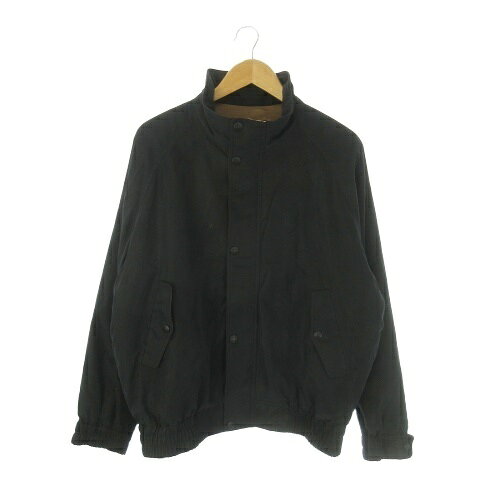 【中古】ダックス DAKS ジャケット スイングトップ ゴルフ L 黒 ブラック 中綿 スタンドカラー 6666180 /AO1 ■ECC001 メンズ 【ベクトル 古着】 260224