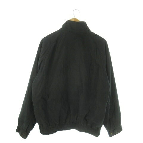 【中古】ダックス DAKS ジャケット スイングトップ ゴルフ L 黒 ブラック 中綿 ス...