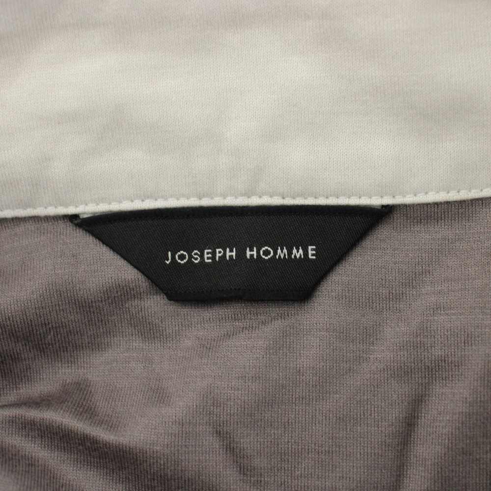 【中古】ジョセフオム JOSEPH HOMME ポロシャツ 46 グレー 半袖 無地 裾切り替え /PP ■GY60 メンズ 【ベクトル 古着】 260206