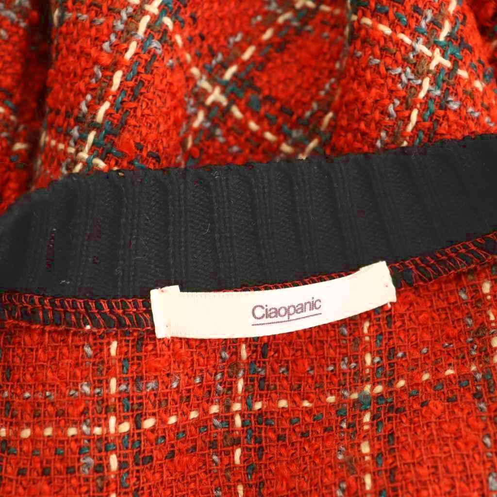 【中古】チャオパニック CIAOPANIC ニット カットソー チェック 長袖 F レッド マルチカラー /DO ■ECB001 レディース 【ベクトル 古着】 260213 vectorpremium-18887906 ブランド古着ベクトルプレミアム店 サンプル画像3