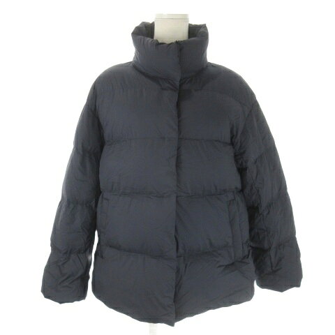 Coat - 【中古】ユニクロ UNIQLO ULTRA LIGHT DOWN ダウンジャケット M 紺 ネイビー スタンドカラー 長袖 /AO14 ■ECD001 レディース 【ベクトル 古着】 260220