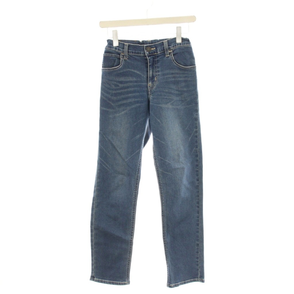 【中古】エドウィン EDWIN デニム パンツ 160 青 ブルー ウォッシュ加工 長ズボン /LP ■GY58 キッズ 【ベクトル 古着】 260213