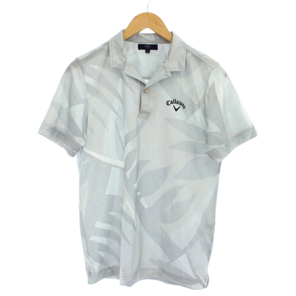 【中古】キャロウェイ CALLAWAY ポロシャツ M 水色 半袖 /GP ■GY58 メンズ 【ベクトル 古着】 260214
