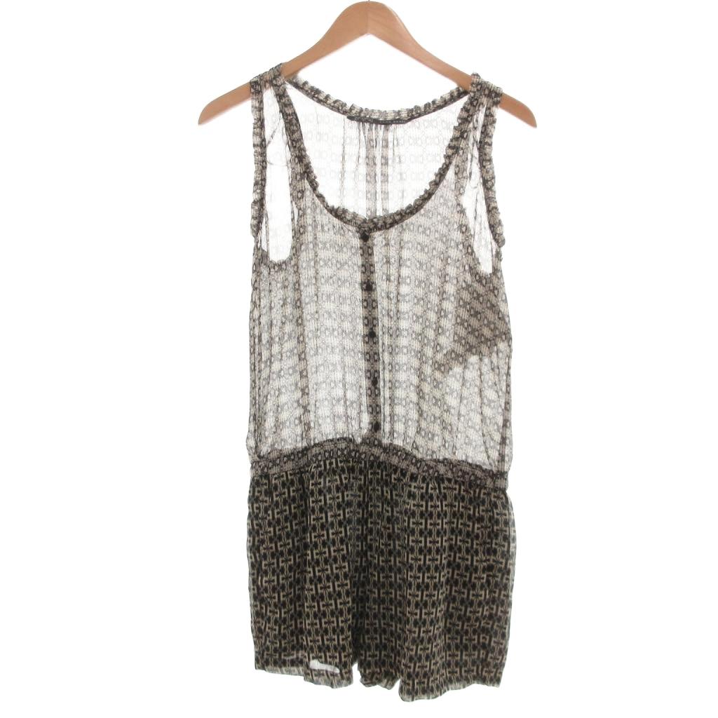 【中古】未使用品 ザラ ベーシック ZARA BASIC タグ付き オールインワン チュニッ...