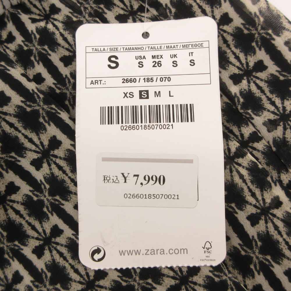 【中古】未使用品 ザラ ベーシック ZARA BASIC タグ付き オールインワン チュニッ...