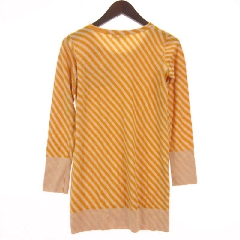 ブランド古着ベクトルプレミアム店の【中古】ソニア ソニアリキエル SONIA SONIA RYKIEL カットソー チュニック 長袖 ストライプ イエロー 38 ■ECA001 レディース 【ベクトル 古着】 260320｜アングル3