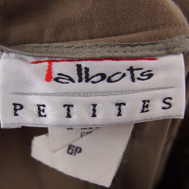 ブランド古着ベクトルプレミアム店の【中古】タルボット TALBOTS ハーフパンツ キュロット ショート ジップフライ 6 茶 ベージュ /TT レディース 【ベクトル 古着】 260325｜アングル3