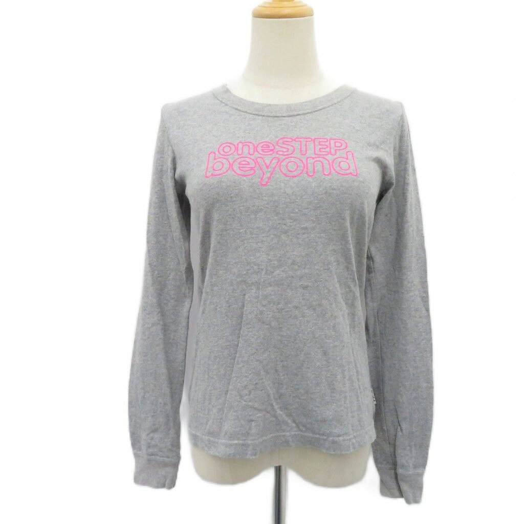 樂天商城 - 【中古】エックスガール x-girl Tシャツ カットソー 長袖 1 S グレー ラウンドネック ロゴプリント /SY40 ■ECB001 レディース 【ベクトル 古着】 260324