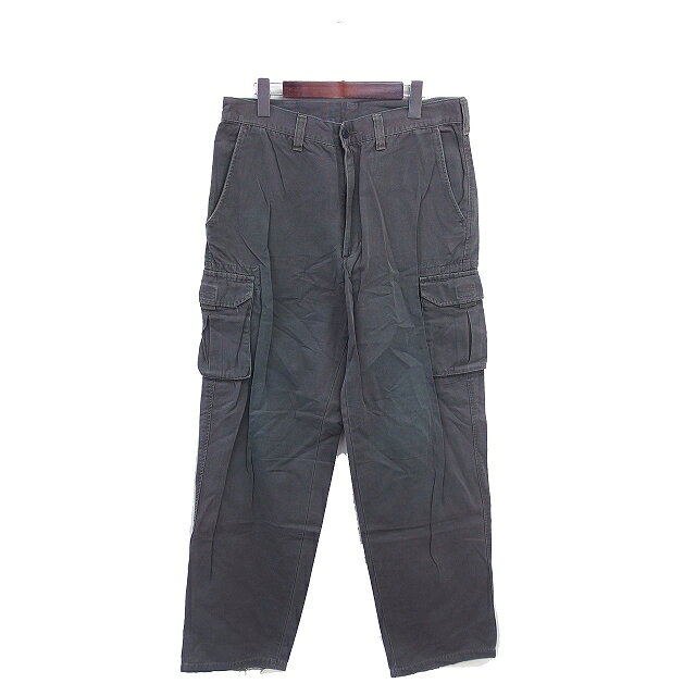 【中古】エドウィン EDWIN CHINOS AND KHAKIS カーゴパンツ ロング ジップフライ 33 カーキ /TT メンズ 【ベクトル 古着】 260326
