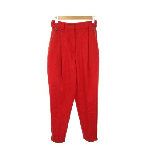 【中古】ヴェルサス VERSUS GIANNI VERSACE パンツ ウール 28 42 赤 レッド ハイウ...