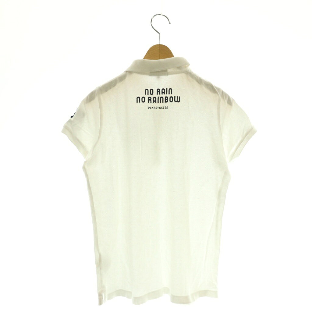 ブランド古着ベクトルプレミアム店の【中古】パーリーゲイツ PEARLY GATES ポロシャツ 半袖 0 ホワイト /DF ■ECA003 レディース 【ベクトル 古着】 260318｜アングル2