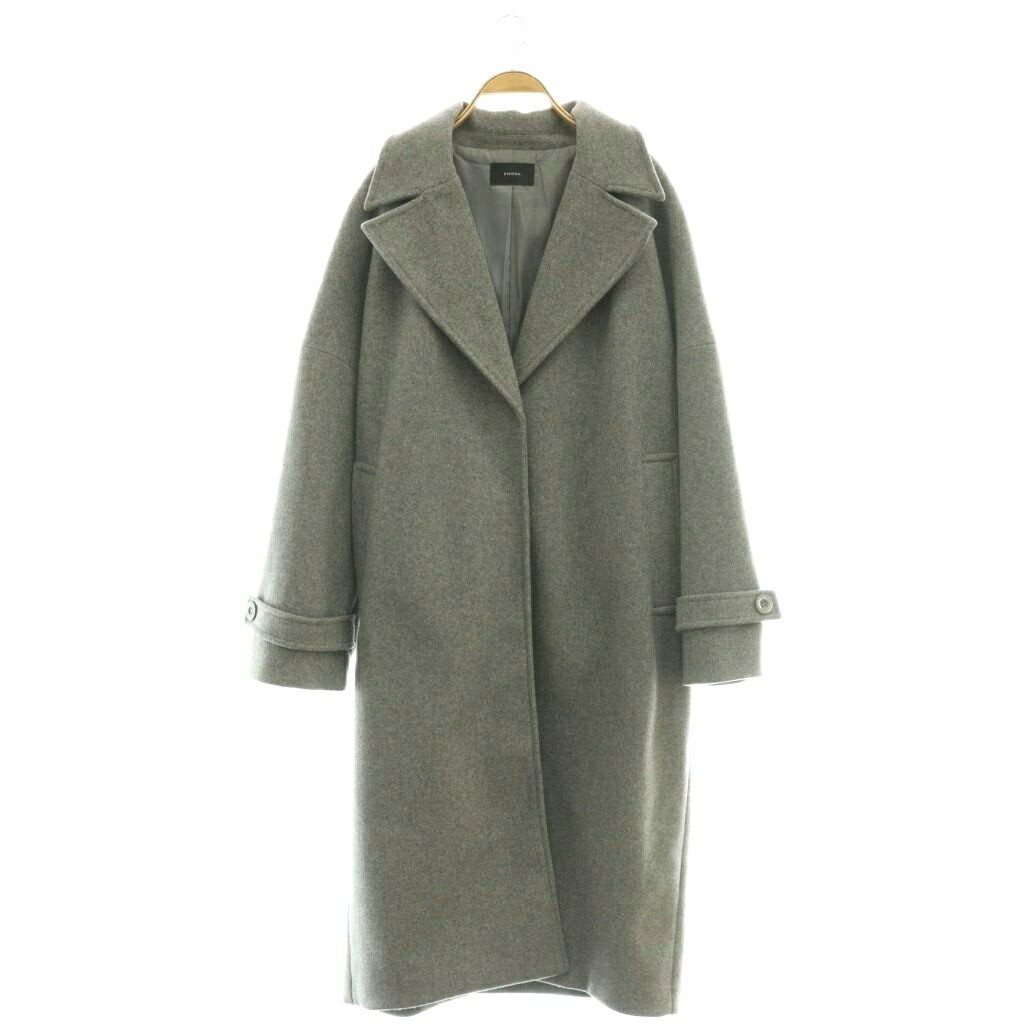 Rakuten - 【中古】エモダ EMODA チェスターコート アウター ロング F グレー /DF ■ECA003 レディース 【ベクトル 古着】 260319