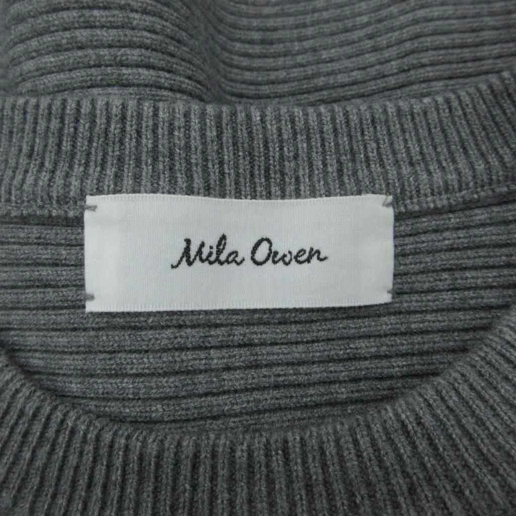 【中古】ミラオーウェン Mila Owen ニット セーター 0 グレー クルーネック 七分袖 /HO52 ■ECA003 レディース 【ベクトル 古着】 260330 vectorpremium-19006831 ブランド古着ベクトルプレミアム店 サンプル画像3