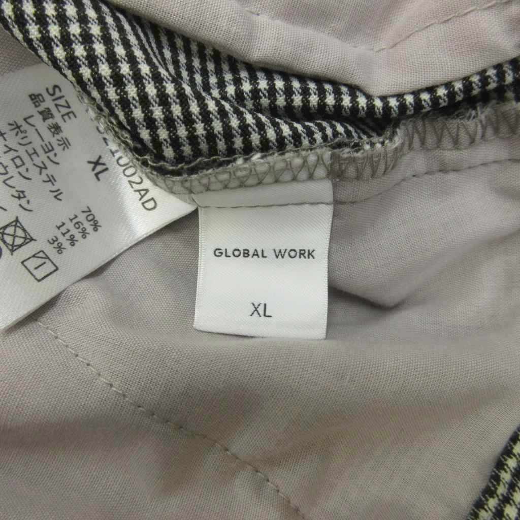 【中古】グローバルワーク GLOBAL WORK パンツ XL 黒 ブラック ギンガムチェック ストレッチ ウエストゴム 長ズボン /GR ■ECB002 レディース 【ベクトル 古着】 260327 vectorpremium-18990028 ブランド古着ベクトルプレミアム店 サンプル画像3