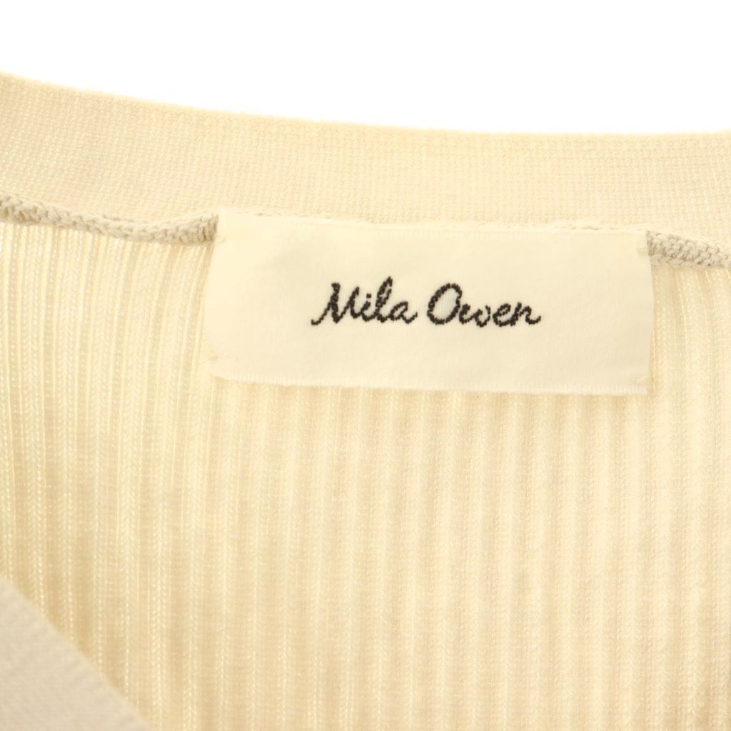 【中古】ミラオーウェン Mila Owen カーディガン S アイボリー ライトベージュ 長袖 Vネック リブ編み /OK ■OS ■GY49 レディース 【ベクトル 古着】 260403 vectorpremium-19001981 ブランド古着ベクトルプレミアム店 サンプル画像3