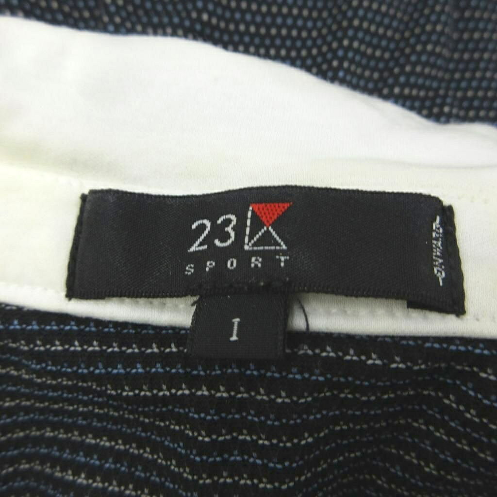 【中古】23区 SPORT カットソー 1 黒 ブラック 総柄 Vネック 長袖 /KK ■ECB002 レディース 【ベクトル 古着】 260327 vectorpremium-18990219 ブランド古着ベクトルプレミアム店 サンプル画像3