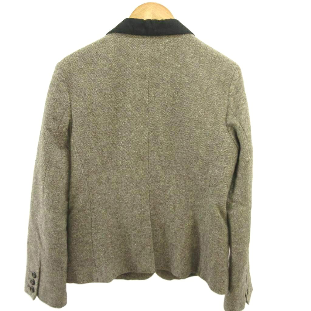 【中古】ロペピクニック ROPE Picnic テーラードジャケット 上着 シルク混 38 茶 ブラウン ヘリンボーン柄 長袖 /YU ■GY99 レディース 【ベクトル 古着】 260331 vectorpremium-18988492 ブランド古着ベクトルプレミアム店 サンプル画像2