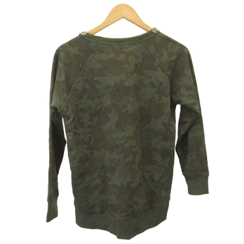 【中古】未使用品 グローバルワーク GLOBAL WORK スウェット L 緑 グリーン カモフラージュ柄 ビーズ装飾 長袖 /KT ■ECB003 レディース 【ベクトル 古着】 260401 vectorpremium-18996044 ブランド古着ベクトルプレミアム店 サンプル画像2