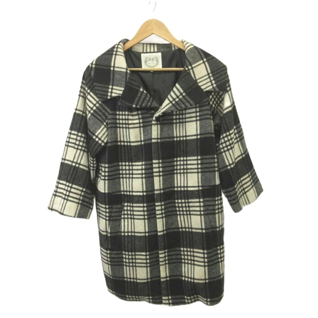 【中古】ロペピクニック ROPE Picnic コート ハーフ ウール 38 チェック柄 オーバーサイズ /AY ■ECB003 レディース 【ベクトル 古着】 260406 vectorpremium-19004956 ブランド古着ベクトルプレミアム店 パッケージ画像