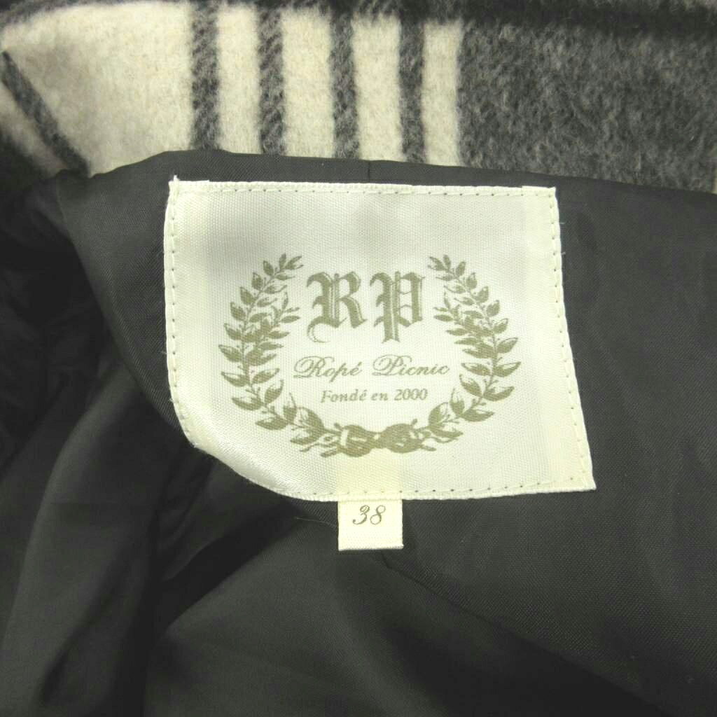 【中古】ロペピクニック ROPE Picnic コート ハーフ ウール 38 チェック柄 オーバーサイズ /AY ■ECB003 レディース 【ベクトル 古着】 260406 vectorpremium-19004956 ブランド古着ベクトルプレミアム店 サンプル画像3