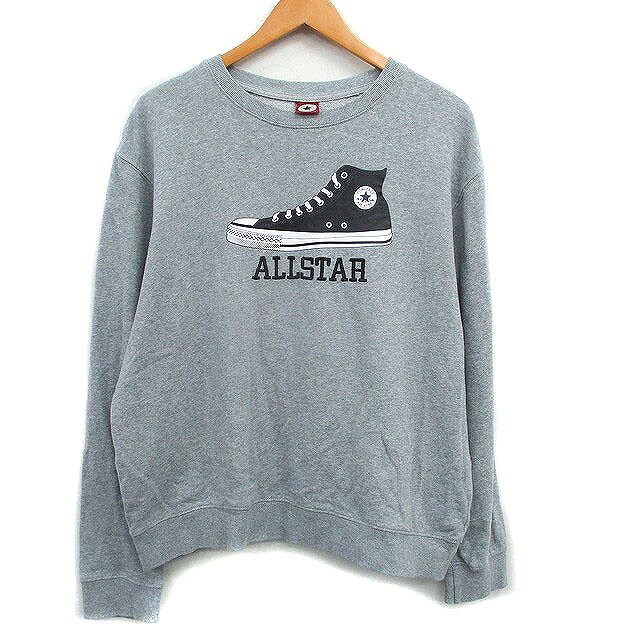 【中古】コンバース CONVERSE トレーナー スウェット コットン プリント LL グレー 灰 /KT5 ■GY59 メンズ 【ベクトル 古着】 260411ブランドコンバース CONVERSE表記サイズLL実寸サイズ身幅：約58cm　着丈：約60cm　ゆき丈：約85cm　　素材本体 綿 リブ部分 綿、ポリウレタン色グレー仕様プルオーバー状態使用感が少なく、かなり状態の良い商品です。 ※あくまでも中古品ですので掲載写真や記載内容をご確認いただき、ご理解の上ご購入ください。商品のお問い合わせの回答を休止しております。＊各商品ページの商品詳細等をご確認の上ご購入ください。【中古】コンバース CONVERSE トレーナー スウェット コットン プリント LL グレー 灰 /KT5 ■GY59 メンズ 【ベクトル 古着】 260411状態ランク　”A”詳細については、下記および「状態ランクについて」ページをご覧ください。未使用・新品の商品ほぼ新品同様の商品使用感が少なく、かなり状態の良い商品使用感はあるが、傷や汚れの少ない商品使用感の他、傷や汚れが見られる商品かなり大きな傷みがある難あり商品※S〜CランクはUSED品となりますので、使用感をご理解の上でご入札下さい。状態ランクについてinformationブランドコンバース CONVERSE表記サイズLL実寸サイズ身幅：約58cm　着丈：約60cm　ゆき丈：約85cm　　素材本体 綿 リブ部分 綿、ポリウレタン色グレー仕様プルオーバー状態使用感が少なく、かなり状態の良い商品です。 ※あくまでも中古品ですので掲載写真や記載内容をご確認いただき、ご理解の上ご購入ください。商品のお問い合わせの回答を休止しております。＊各商品ページの商品詳細等をご確認の上ご購入ください。本商品は一点物です他サイトや店舗にて販売している商品です。多少のお時間差にて欠品になることもございます。予めご了承頂ますようお願い致します。ベクトル・サイズガイドはこちらこの商品と同じブランドの商品を見る