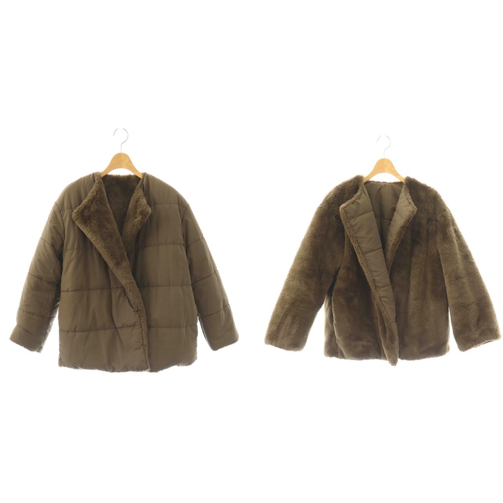 【中古】ミラオーウェン Mila Owen リバーシブルエコファージャケット 0 茶 /SY ■OS レディース 【ベクトル 古着】 260413 vectorpremium-19012661 ブランド古着ベクトルプレミアム店 パッケージ画像