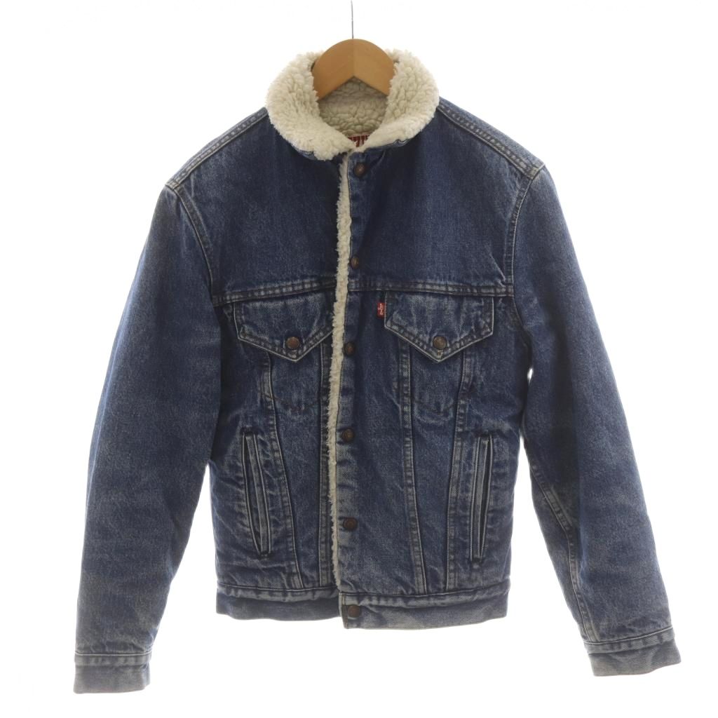 【中古】リーバイス Levi's SAN FRANCISCO デニムジャケット ジージャン Gジャン 裏ボア 34 青 ブルー /AN77 ■ECD003 メンズ 【ベクトル 古着】 260409