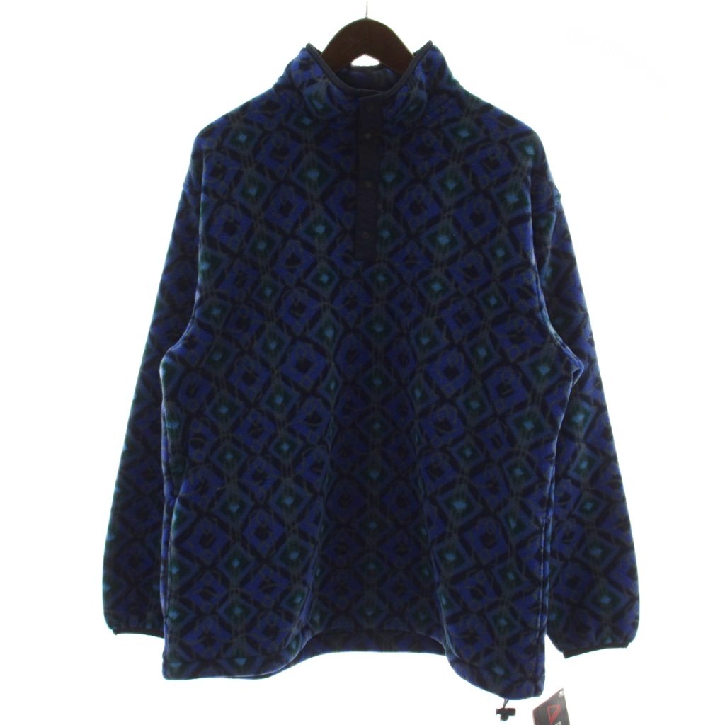 Collaboration - 【中古】エルエルビーン L.L.BEAN トレーナー フリースプルオーバー 青 長袖 ハイネック 総柄 BN431407256 /GG ■ECE004 メンズ 【ベクトル 古着】 260414