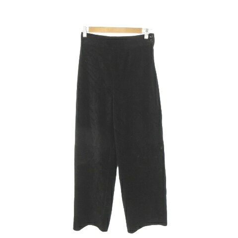乐天商城 - 【中古】ドレステリア DRESSTERIOR コーデュロイパンツ ストレート ストレッチ 36 黒 ブラック 無地 フルレングス 幅広ウエストバンド /AH4 ■GY49 レディース 【ベクトル 古着】 260414