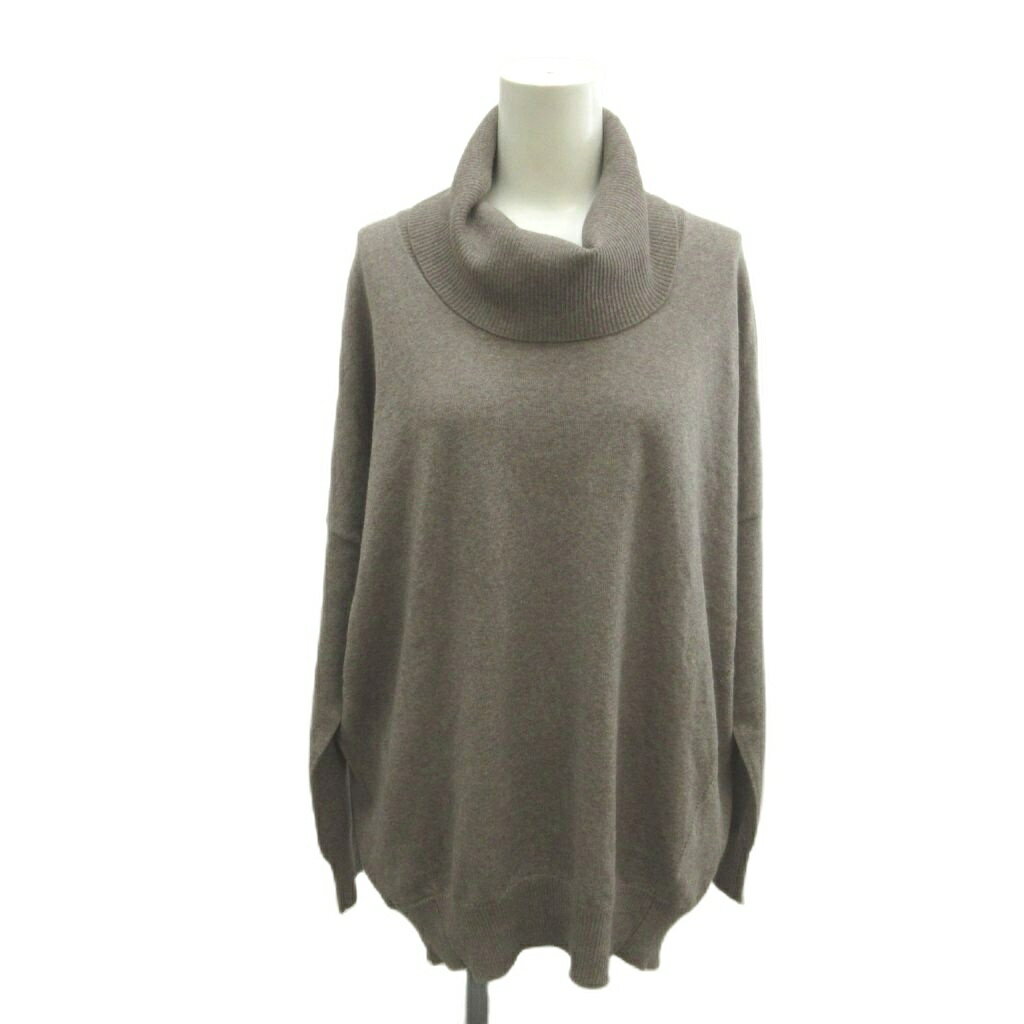 Three-Quarter Knit - 【中古】ロートレアモン LAUTREAMONT ニット セーター ウール M 茶 ブラウン 無地 カウルネック 長袖 /NP ■ECC004 レディース 【ベクトル 古着】 260421