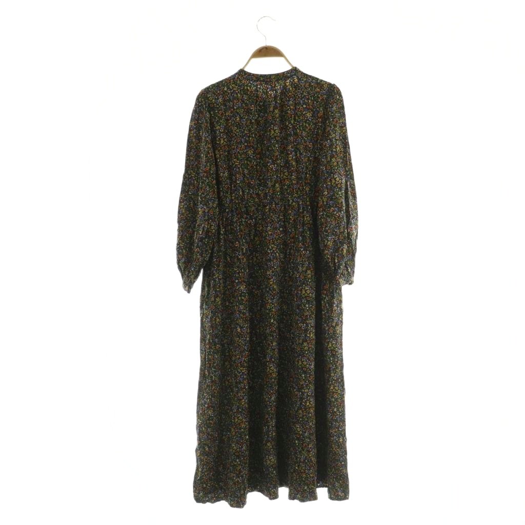 【中古】グローバルワーク GLOBAL WORK ワンピース ロング 花柄 ギャザー バンドカラー M ブラック /MY ■OS ■ECB004 レディース 【ベクトル 古着】 260424 vectorpremium-19046620 ブランド古着ベクトルプレミアム店 サンプル画像2