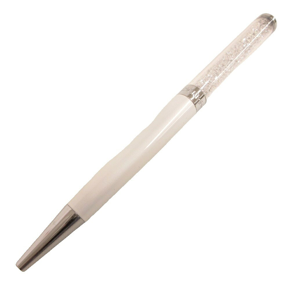 【中古】スワロフスキー SWAROVSKI ボールペン 白 ホワイト クリスタル装飾 ロゴ ホワイトラッカー /NU ■ECG003 レディース 【ベクトル 古着】 260502