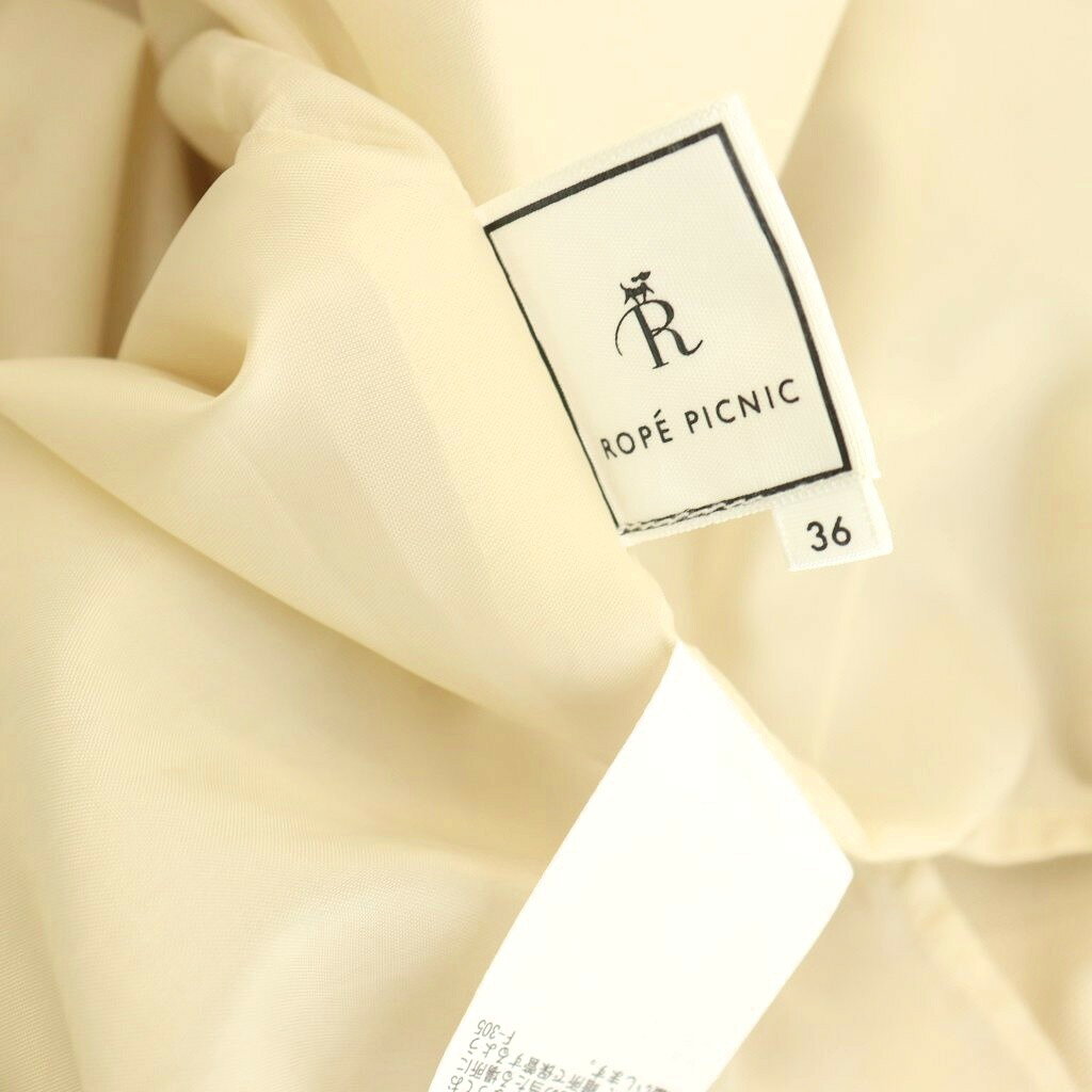 【中古】ロペピクニック ROPE Picnic フレアスカート タック ひざ丈 36 ベージュ /HS ■ECC004 レディース 【ベクトル 古着】 260501 vectorpremium-19060600 ブランド古着ベクトルプレミアム店 サンプル画像3