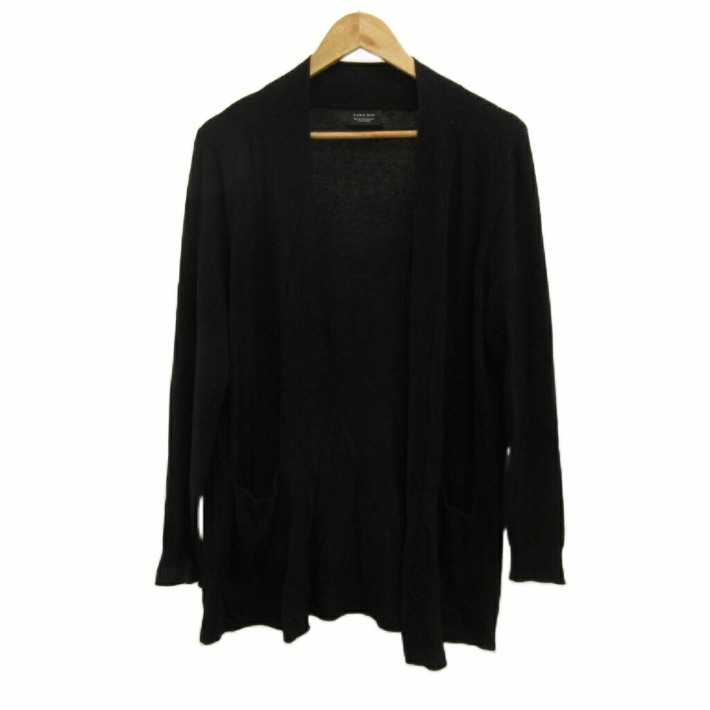 【中古】ザラマン ZARA MAN カーディガン ニット M 黒 ブラック 長袖 オープンフロント ポケット付き /PP ■ECB001 メンズ 【ベクトル 古着】 260501ブランドザラマン ZARA MAN表記サイズM実寸サイズ身幅：約53cm　着丈：約71cm　ゆき丈：約80cm　　素材ケアタグの印字薄れにより分かりかねます色黒 ブラック状態全体的に使用感があり、袖に白い汚れ、毛羽立ち、ケアタグの印字薄れがございますが、その他に目立ったダメージはなく、問題なくご使用いただける商品です。 ※あくまでも中古品ですので掲載写真や記載内容をご確認いただき、ご理解の上ご購入ください。備考(株)ザラ・ジャパン 商品のお問い合わせの回答を休止しております。＊各商品ページの商品詳細等をご確認の上ご購入ください。【中古】ザラマン ZARA MAN カーディガン ニット M 黒 ブラック 長袖 オープンフロント ポケット付き /PP ■ECB001 メンズ 【ベクトル 古着】 260501状態ランク　”AB”詳細については、下記および「状態ランクについて」ページをご覧ください。未使用・新品の商品ほぼ新品同様の商品使用感が少なく、かなり状態の良い商品使用感はあるが、傷や汚れの少ない商品使用感の他、傷や汚れが見られる商品かなり大きな傷みがある難あり商品※S〜CランクはUSED品となりますので、使用感をご理解の上でご入札下さい。状態ランクについてinformationブランドザラマン ZARA MAN表記サイズM実寸サイズ身幅：約53cm　着丈：約71cm　ゆき丈：約80cm　　素材ケアタグの印字薄れにより分かりかねます色黒 ブラック状態全体的に使用感があり、袖に白い汚れ、毛羽立ち、ケアタグの印字薄れがございますが、その他に目立ったダメージはなく、問題なくご使用いただける商品です。 ※あくまでも中古品ですので掲載写真や記載内容をご確認いただき、ご理解の上ご購入ください。備考(株)ザラ・ジャパン 商品のお問い合わせの回答を休止しております。＊各商品ページの商品詳細等をご確認の上ご購入ください。本商品は一点物です他サイトや店舗にて販売している商品です。多少のお時間差にて欠品になることもございます。予めご了承頂ますようお願い致します。ベクトル・サイズガイドはこちらこの商品と同じブランドの商品を見る