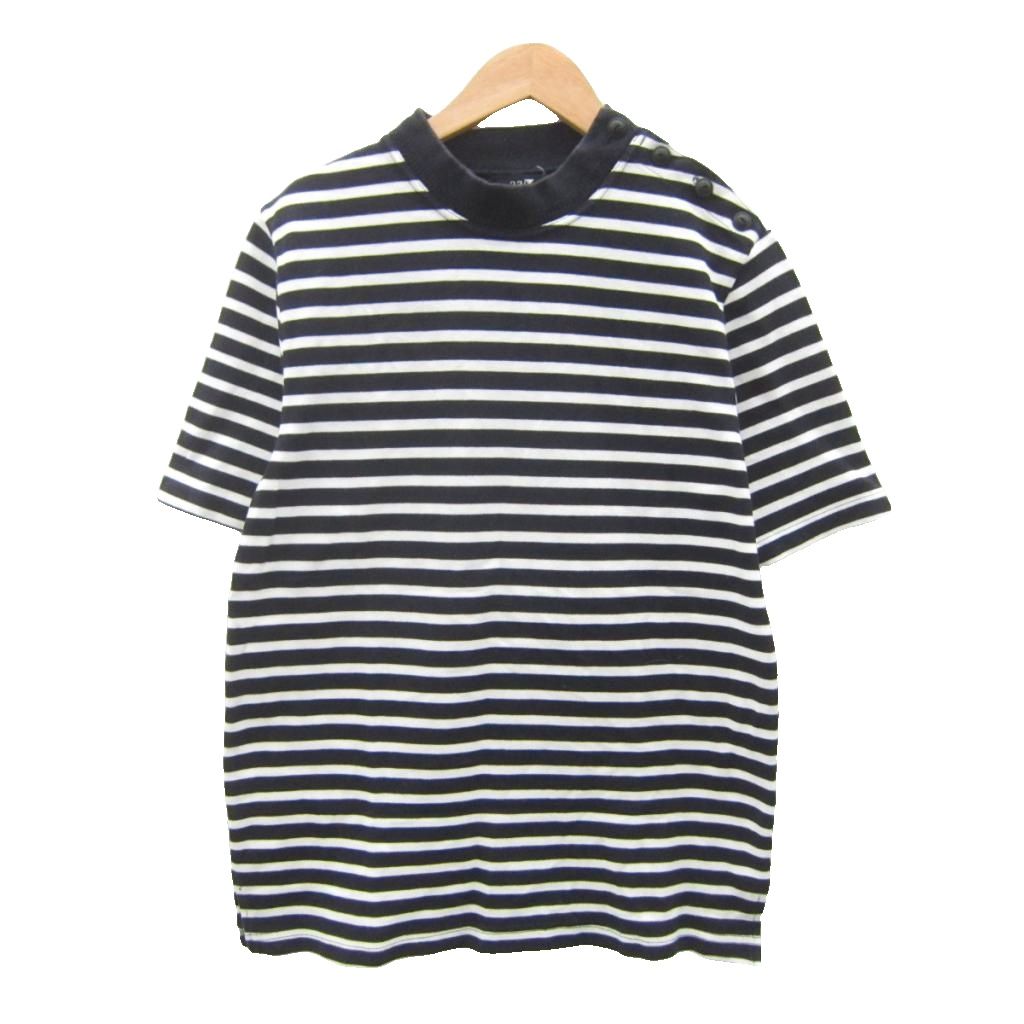 Rakuten - 【中古】23区 オンワード樫山 Tシャツ カットソー 半袖 46 S 紺 白 ボーダー柄 クルーネック /SY7 ■ECA005 メンズ 【ベクトル 古着】 260514