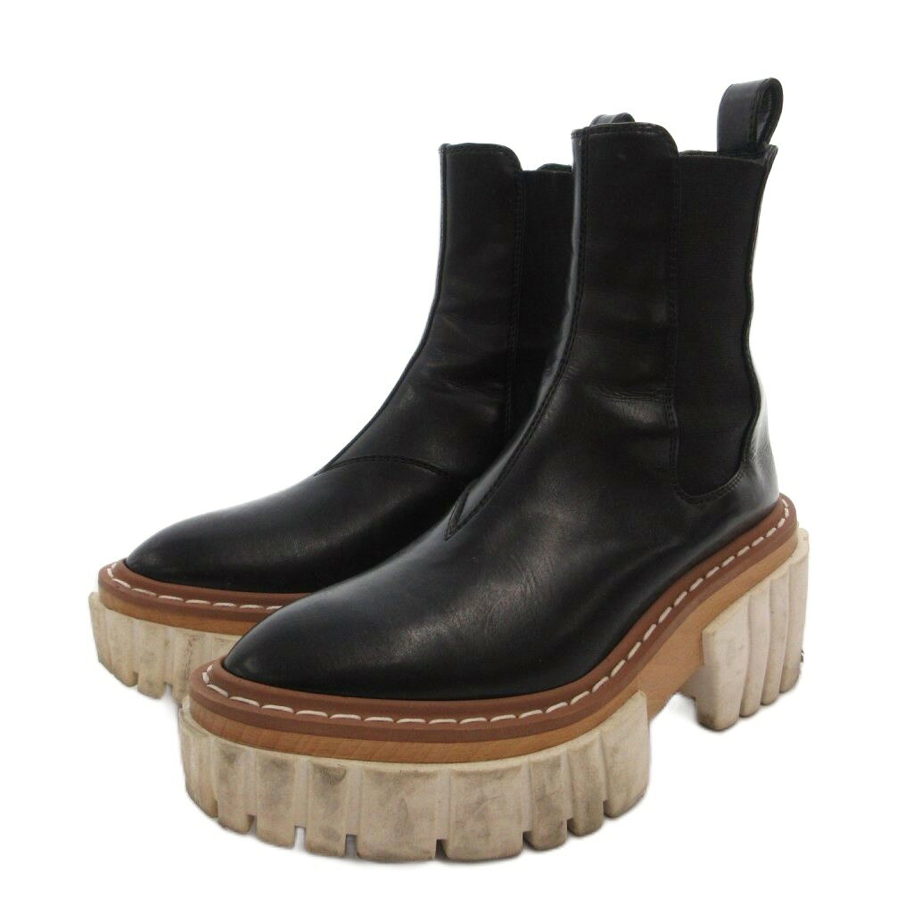 【中古】ステラマッカートニー STELLA McCARTNEY サイドゴアブーツ ショート ポイ...