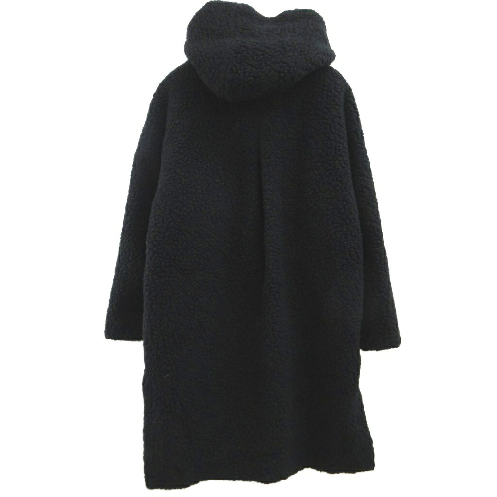 【中古】ミラオーウェン Mila Owen コート ウール Free 黒 ブラック フード付き 長袖 ボア風 ミディ丈 /KK ■GY70 レディース 【ベクトル 古着】 260522 vectorpremium-19156171 ブランド古着ベクトルプレミアム店 サンプル画像2
