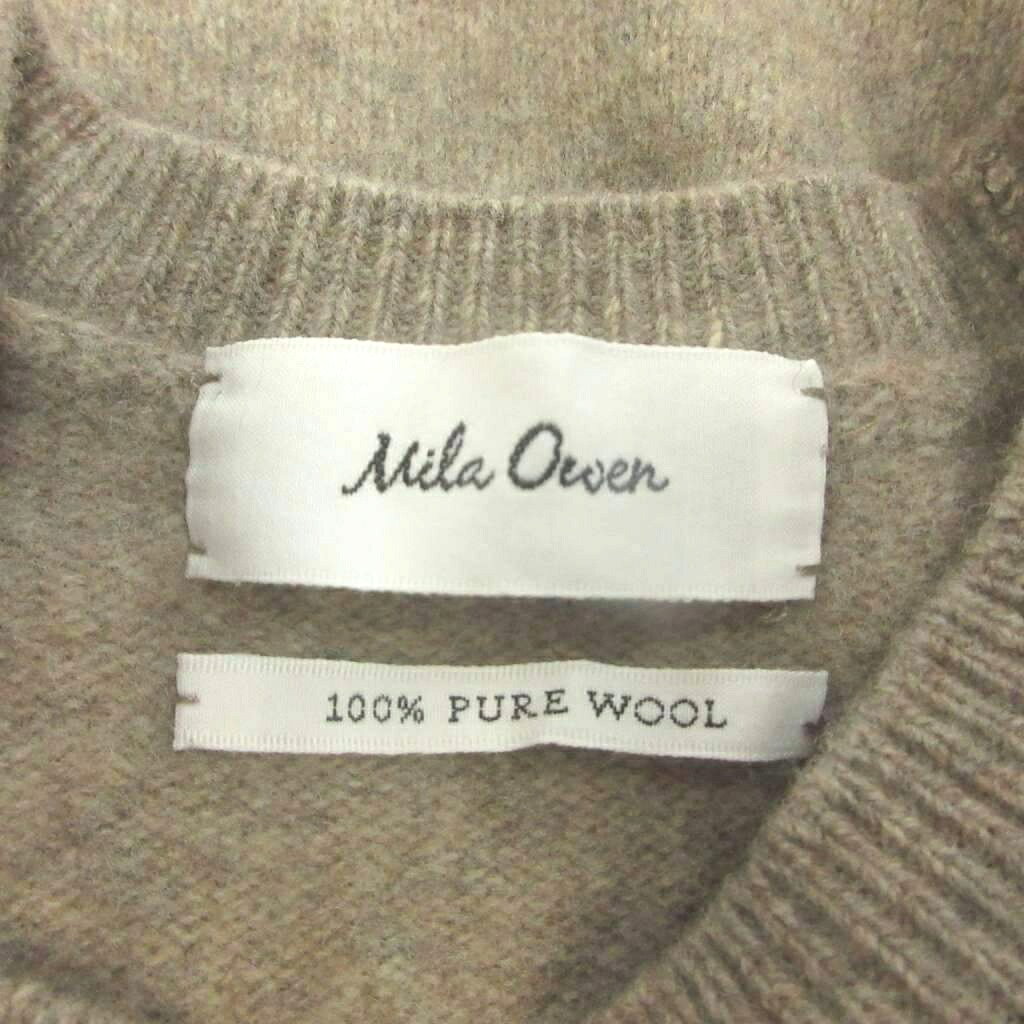 【中古】ミラオーウェン Mila Owen ニット セーター ウール 0 モカブラウン 無地 ラウンドネック 長袖 /NP ■GY70 レディース 【ベクトル 古着】 260602 vectorpremium-19164209 ブランド古着ベクトルプレミアム店 サンプル画像3