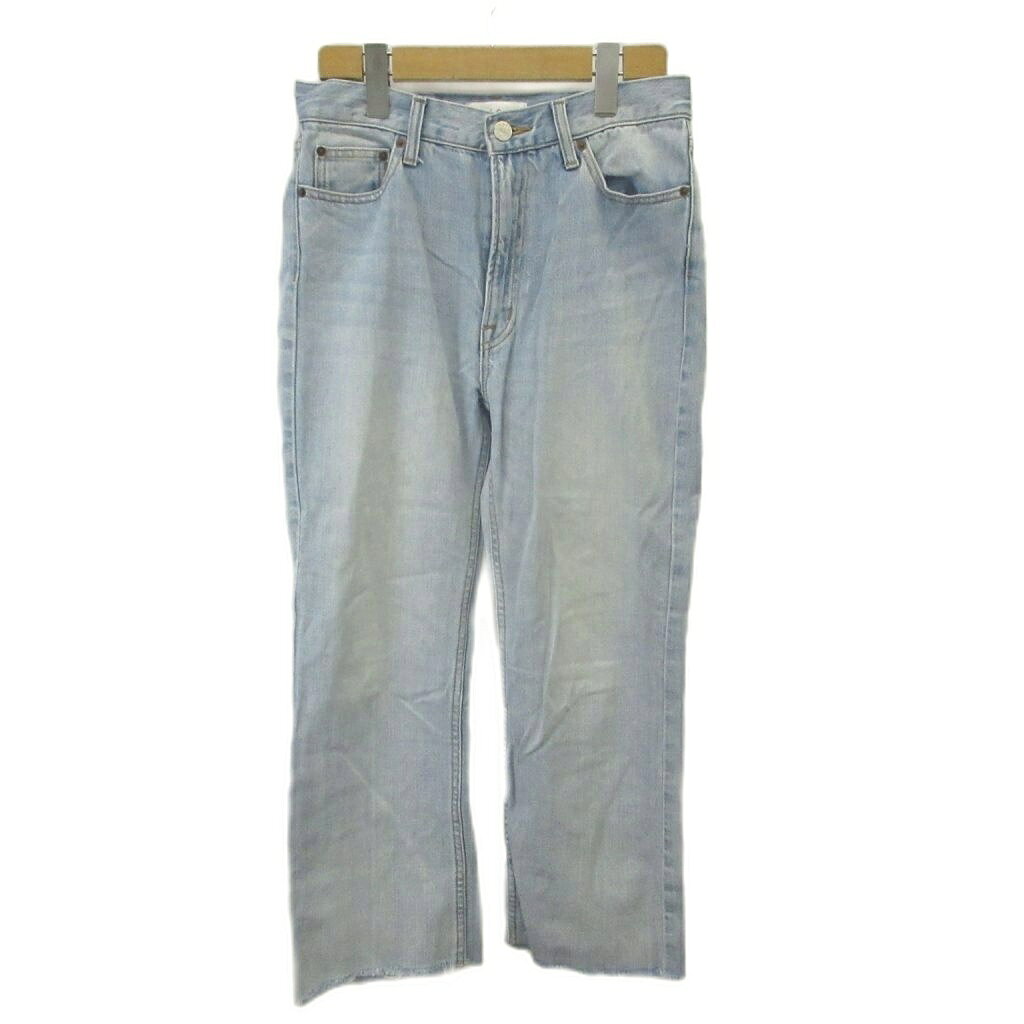 【中古】ミラオーウェン Mila Owen デニム ジーンズ 0 ライトブルー ストレート 無地 カットオフ /NP ■GY70 レディース 【ベクトル 古着】 260603 vectorpremium-19164300 ブランド古着ベクトルプレミアム店 パッケージ画像