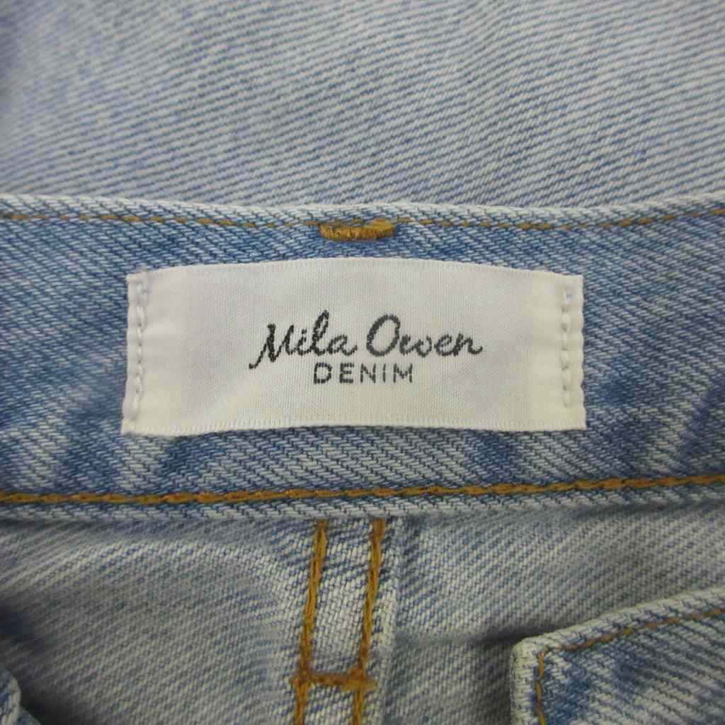【中古】ミラオーウェン Mila Owen デニム ジーンズ 0 ライトブルー ストレート 無地 カットオフ /NP ■GY70 レディース 【ベクトル 古着】 260603 vectorpremium-19164300 ブランド古着ベクトルプレミアム店 サンプル画像3