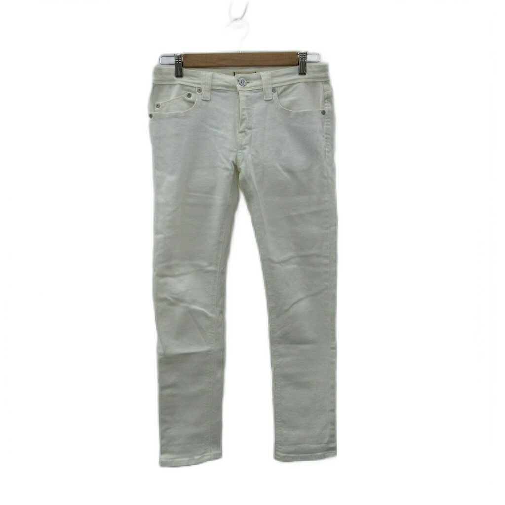 [Used] YANUK Denim Pants Jeans Skinny Pants Long Length 24 White /SY51 ■ECA006 Women's [Vector Used Clothing] 260630