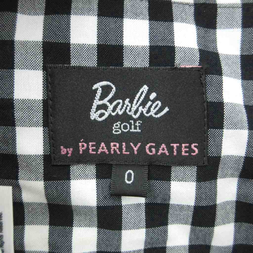 ブランド古着ベクトルプレミアム店の【中古】パーリーゲイツ PEARLY GATES × バービー barbie ゴルフウェア キュロットパンツ ショートパンツ 短パン 0 黒 ブラック 白 ホワイト ギンガムチェック柄 /YS40 ■ECA006 レディース 【ベクトル 古着】 260630｜アングル3
