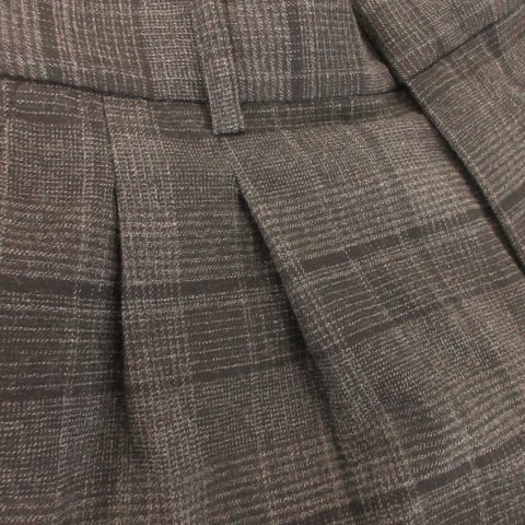 【中古】グローバルワーク GLOBAL WORK パンツ スラックス ストレート ハイウエスト 2タック チェック 総柄 L ダークグレー /AH17 ■GY70 レディース 【ベクトル 古着】 260624 vectorpremium-19212647 ブランド古着ベクトルプレミアム店 サンプル画像3